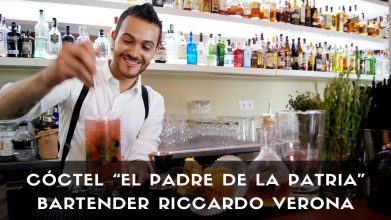 Cóctel El Padre de la Patria, del bartender Riccardo Verona (Galatea, Coslada)