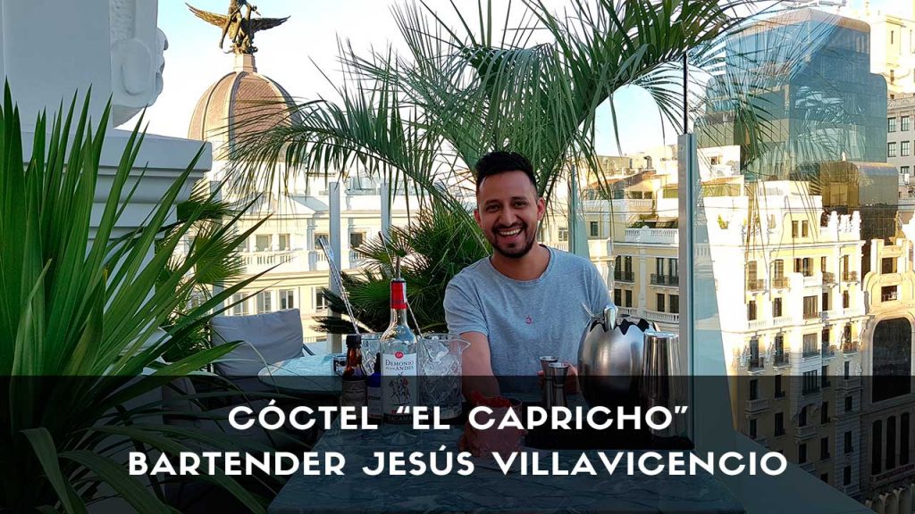 Cóctel El Capricho, del bartender Jesús Villavicencio (El Jardín de Diana, Madrid)